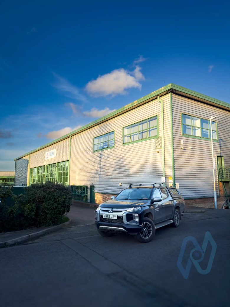 The Fileder Filter Systems warehouse in Maidstone, with a Nova pick-up truck outside