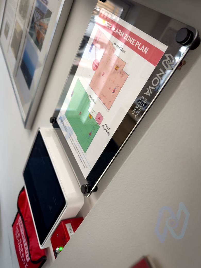 Nova zone plan frame beside the Fire Hub